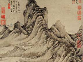 元 王蒙 秋山草堂 纸本